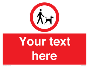 Custom Road regulatory dogs on leads